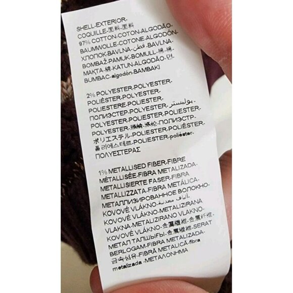 NWT Size US XS Desigual Burgundy Brown Knit Sweater Floral Oversized - Picture 6 of 6